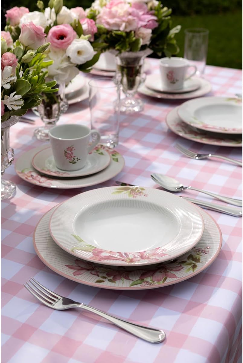 Aparelho de Jantar Tramontina Poème em Porcelana Decorada 20 Peças na Amazon