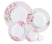 Aparelho de Jantar Tramontina Poème em Porcelana Decorada – 20 Peças na Amazon