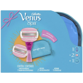 Aparelho para Depilação Gillette Venus Spa + 2 Cargas + 1 Necessaire na Drogaria Araujo