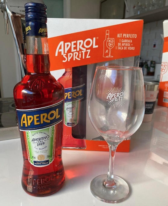 Aperitivo Aperol 750 ml + TAÇA na Amazon