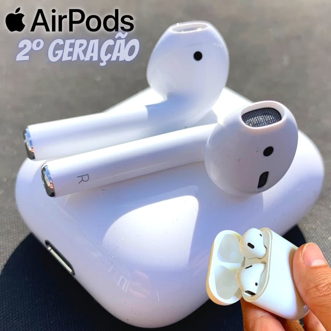 Apple AirPods (2ª geração) com Estojo de Recarga sem fio na Ponto