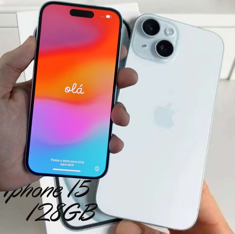 Apple iPhone 15 (128 GB) — Azul na Amazon