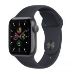 Apple Watch SE 40MM GPS, Case de Alumínio Cinza Espacial, Sport Band Preto – MKQ13LL/A na Magazine Luiza