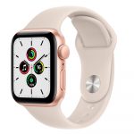 Apple Watch SE 40mm GPS, Case de Alumínio Dourado, Sport Band Estelar -MKQ03LL/A na KaBuM!