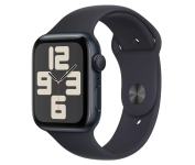 Apple Watch SE 44mm GPS Caixa Meia-Noite de Alumínio, Pulseira Esportiva Meia-Noite, Tamanho P/M, Neutro em Carbono – MRE73BZ/A na Magazine Luiza