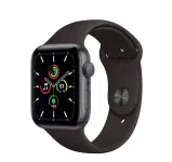 Apple Watch SE 44MM GPS, Case de Alumínio Cinza, Sport Band Preta – MKQ63LL/A na Magazine Luiza