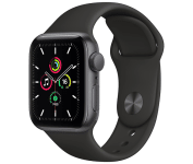 Apple Watch SE (GPS), Caixa em alumínio cinzento sideral de 40 mm com Pulseira esportiva meia-noite na Amazon