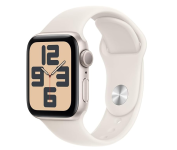 Apple Watch SE GPS • Caixa estelar de alumínio – 40 mm • Pulseira esportiva estelar – M/G na Amazon Apple Watch SE GPS • Caixa estelar de alumínio – 40 mm • Pulseira esportiva estelar – M/G na Amazon