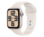 Apple Watch SE GPS • Caixa estelar de alumínio – 40 mm • Pulseira esportiva estelar – P/M na Amazon