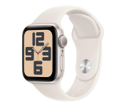 Apple Watch SE GPS • Caixa estelar de alumínio – 40 mm • Pulseira esportiva estelar – P/M na Amazon