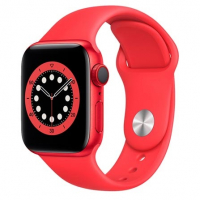 Apple Watch Series 6 (PRODUCT) RED, 40mm, GPS+Celular, Com Pulseira Esportiva (PRODUCT) RED na Fastshop