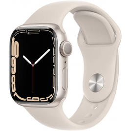 Apple Watch Series 7 GPS 41mm Caixa de Alumínio com Pulseira Esportiva  Luz Das Estrelas na Amazon