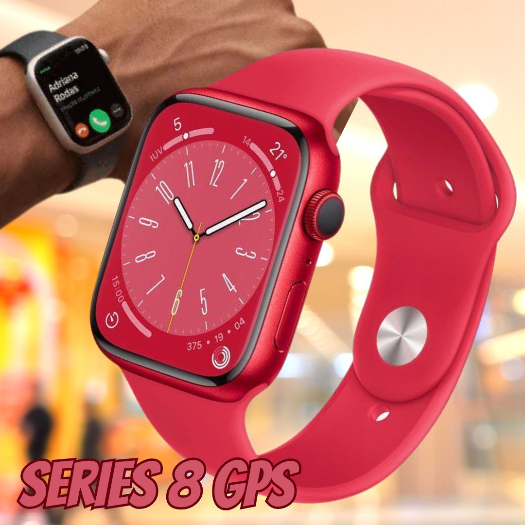 Apple Watch Series 8 (GPS), Smartwatch com caixa (PRODUCT) RED de alumínio – 41 mm • Pulseira esportiva (PRODUCT) RED – Padrão na Amazon