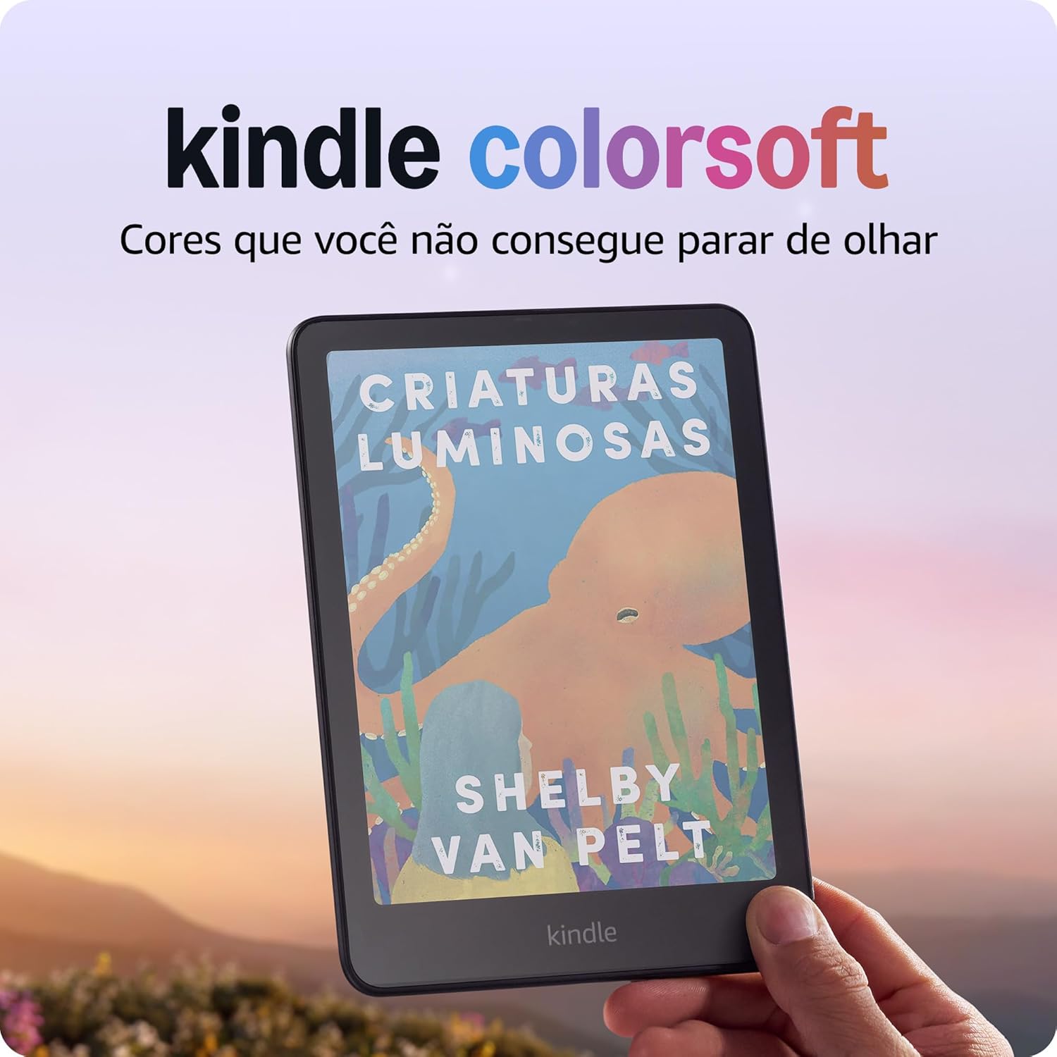 Apresentamos o Kindle Colorsoft (16 GB) – Com tela colorida e temperatura de luz ajustável – Cor Preta na Amazon