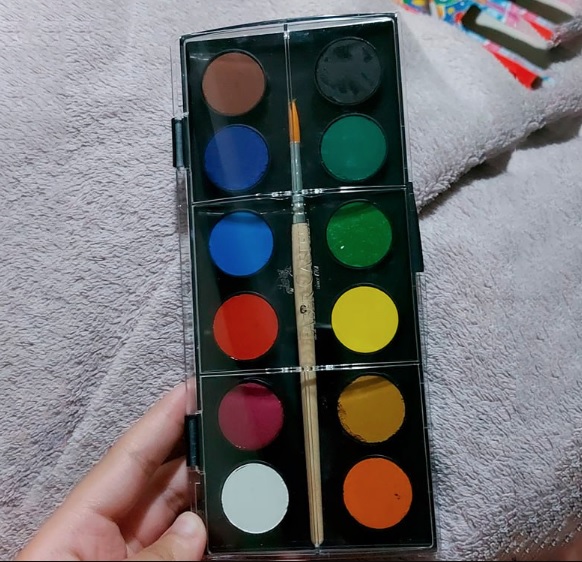 Aquarela em Pastilha com Pincel, Faber-Castell, 19.0012, 12 Cores na Amazon