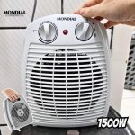 Aquecedor de Ar Mondial, 110V, Cinza, 1500W – A-08 na Amazon