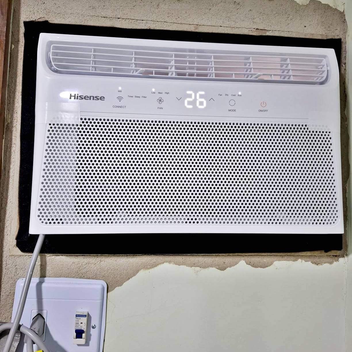 Ar Condicionado Janela Eletrônico Hisense 8500 BTUs Frio AW-08CW2RVGU01/AW-08CW2RVGU00 na Shopee