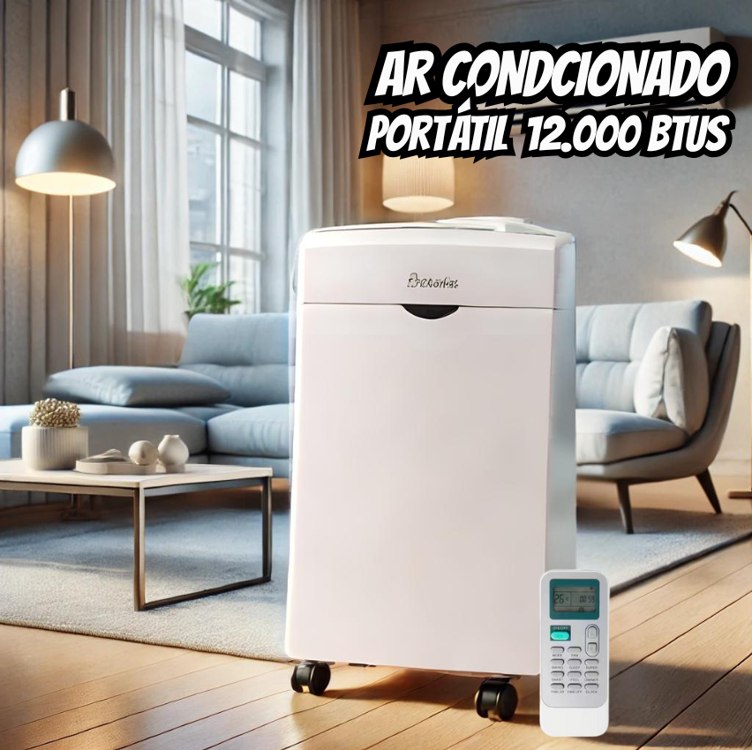 Ar Condicionado Portátil Hisense com Wi-Fi 12.000 BTUs Frio Evaporação Automática AP-12CWBRNPS01 na Amazon