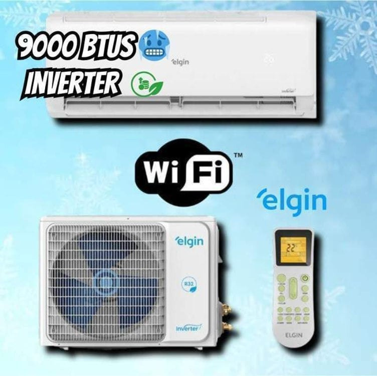 Ar Condicionado Split Elgin Eco Inverter II Wi-Fi 9000 BTUs Frio 220V HJFE09C2CC na Shopee