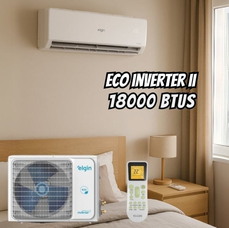 Ar Condicionado Split Hi Wall Elgin Eco II Connect Inverter 18.000 Btus Frio 220v R-32 na Amazon