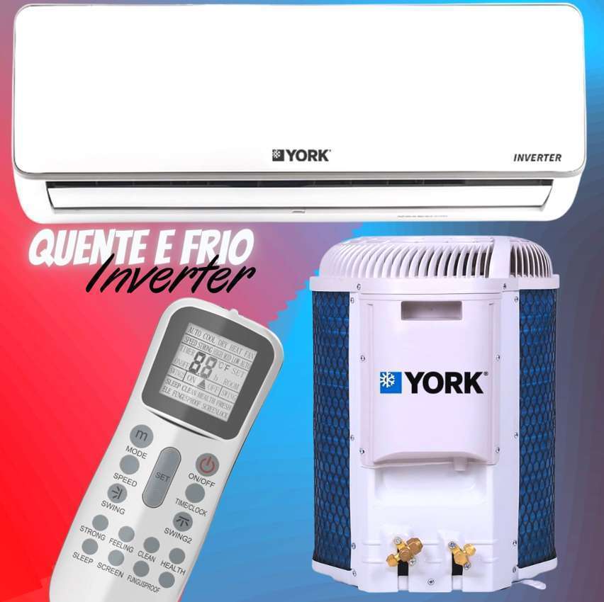 Ar condicionado Split Hi Wall Inverter York 12000 BTU/h Home Star Quente e Frio YHHE12C3I1- 220 Volts na Magazine Luiza