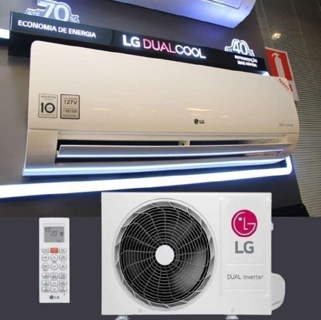 Ar Condicionado Split Hi Wall LG Dual Inverter Compact 12.000 Btus Frio 220v R-32 na Amazon