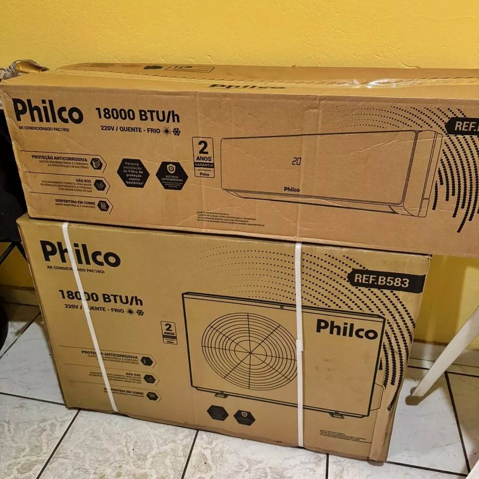 Ar Condicionado Split Hi Wall Philco 18000 BTUS/h Quente e Frio PAC18QI – 220 Volts na Shopee
