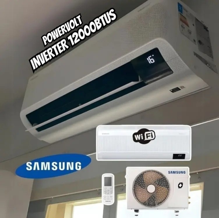 Ar Condicionado Split Hi Wall Samsung PowerVolt AI Inverter 12.000 Btus Frio Bivolt R-32 na Amazon