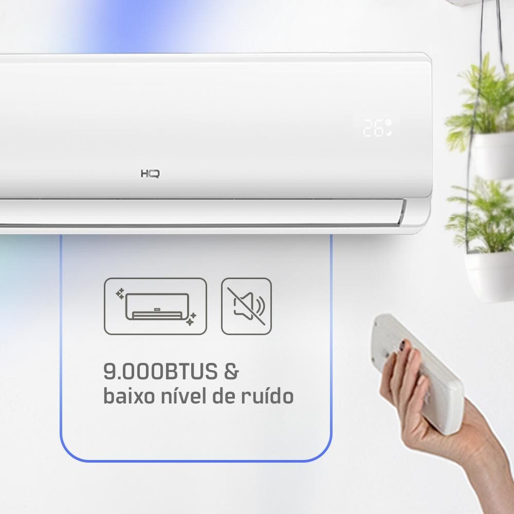 Ar Condicionado Split HQ Hi Wall Inverter 9.000 BTU/h Frio Monofásico Branco VIHT9KCO3S2S13 – 220V na Shopee