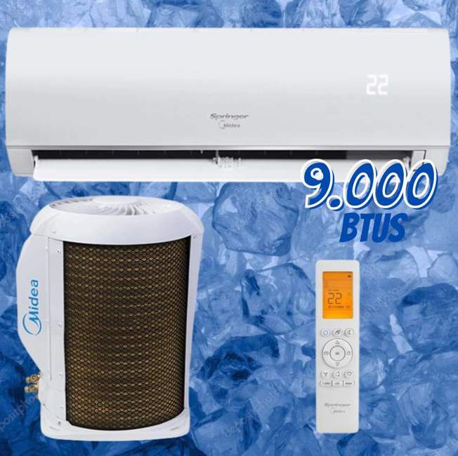Ar-Condicionado Split HW Inverter Springer Midea AirVolution Connect 9.000 BTUs R-32 Só Frio 220V na Amazon