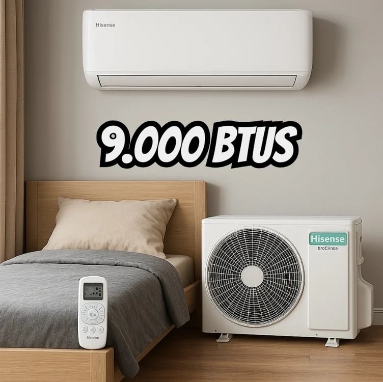 Ar condicionado split inverter hi wall wi-fi Hisense 9000 btus frio as-09tw2rld – 220v na Amazon