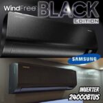 Ar-condicionado Split Inverter Samsung WindFree Black Edition Sem Vento 24.000 BTUs Quente e Frio AR24CSECABTNAZ 220V na Amazon