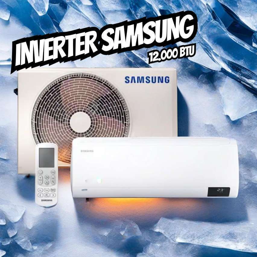 Ar-condicionado Split Inverter Samsung WindFree Connect Sem Vento 12.000 BTUs Frio AR12CVFAMWKNAZ 220V na Magazine Luiza