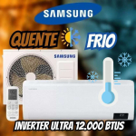 Ar-condicionado Split Samsung Digital Inverter Ultra 12.000 BTUs Quente e Frio AR12BSHZCWKNAZ Branco 220V na Amazon