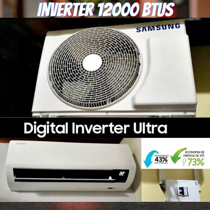 Ar-condicionado Split Samsung Digital Inverter Ultra 12.000 BTUs Quente e Frio AR12BSHZCWKNAZ Branco 220V na Amazon