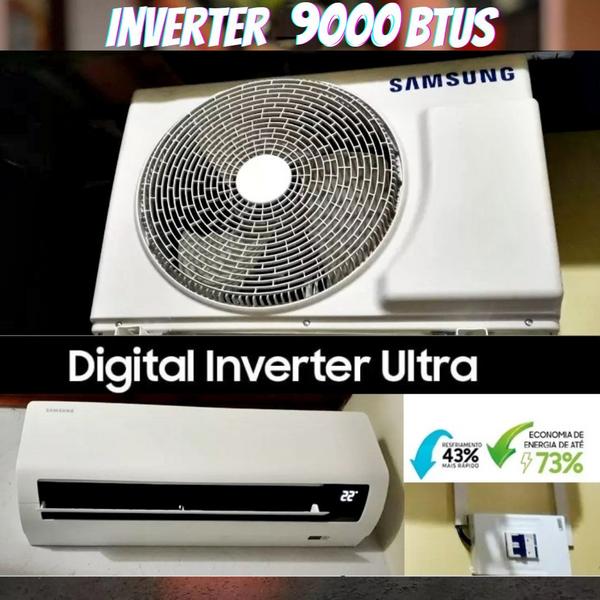 Ar-condicionado Split Samsung Digital Inverter Ultra 9.000 BTUs Frio AR09CVHZAWKNAZ Branco 220V Kit na Amazon