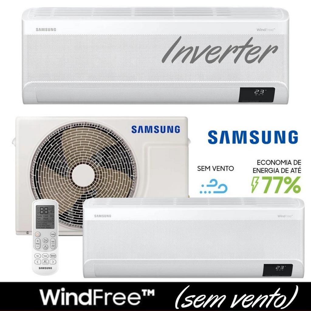 Ar-condicionado Split Samsung Digital Inverter – 9.000 BTUs Quente e Frio WindFree AR09ASHABWKNAZ na Magazine Luiza