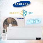 Ar-condicionado Split Samsung Digital Inverter – 9.000 BTUs Quente e Frio WindFree AR09ASHABWKNAZ na Magazine Luiza