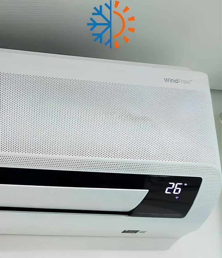 Ar-condicionado Split Samsung Inverter WindFree Connect AI 18.000 BTUs Quente e Frio Sem Vento AR18DXFAAWKNAZ na Shopee