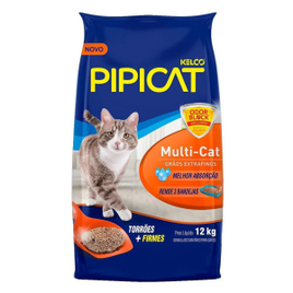Areia Sanitária Multicat Pipicat - 12kg na Casas Bahia