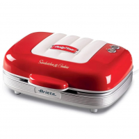 Ariete 1973, Maquina De Waffle Retrô Vermelha - Party Time, 700 W, Placas Antiaderentes - 127V na Amazon