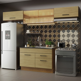 Armário de Cozinha Compacta 280cm Agata Madesa 01 na Loja Madesa