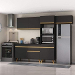 Armário de Cozinha Compacta 4 peças ML3868 Veneza Multimóveis na Magazine Luiza