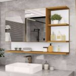 Armario Espelheira Para Banheiro 1 Porta Cleópatra (Nature/Flexcollor) na Amazon