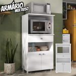 Armário Multiuso para Forno e Microondas 2 Portas 1 Gaveta na Amazon