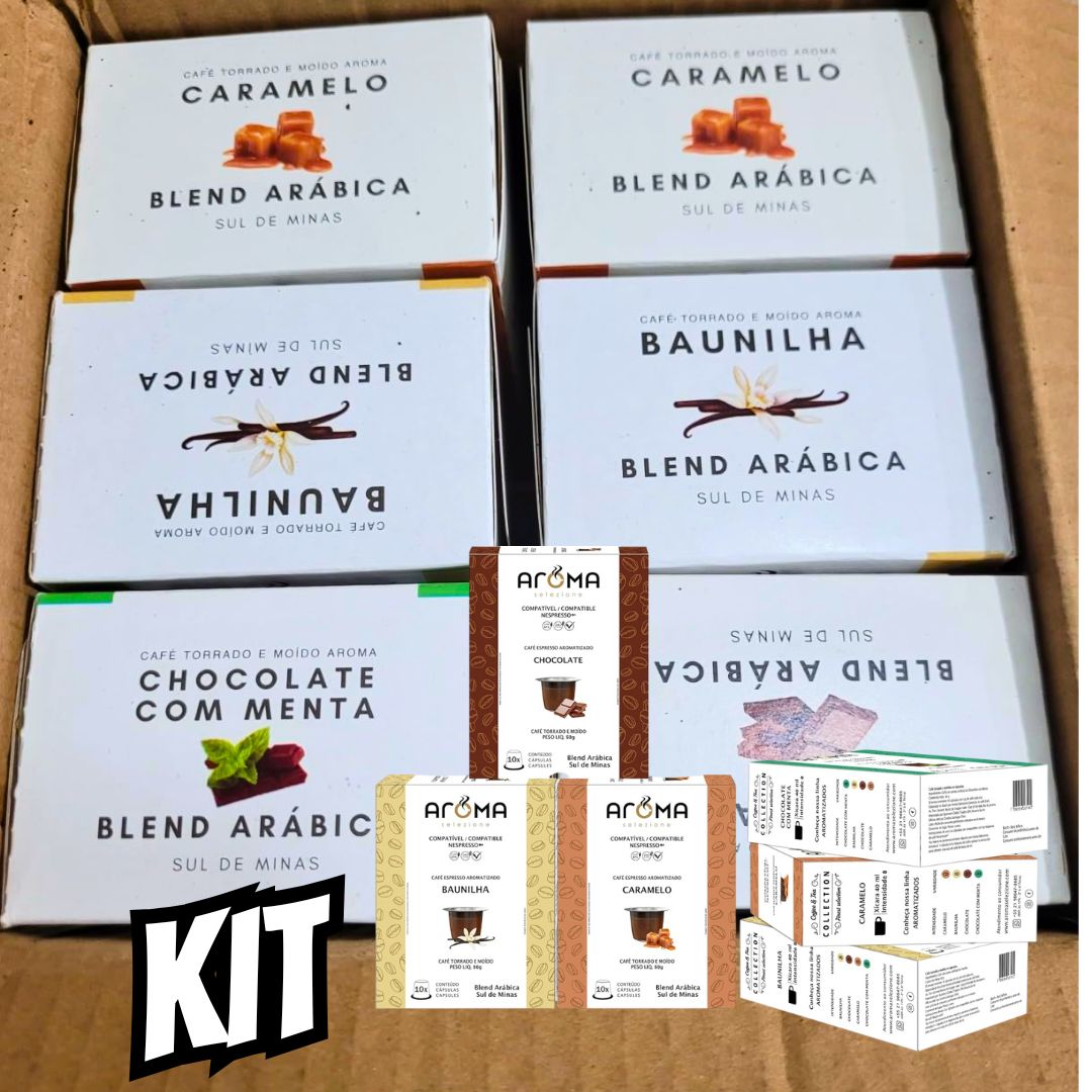 Aroma Selezione 60 Cápsulas Aroma Café Variado Aromatizado – Cápsulas Para Nespresso na Amazon