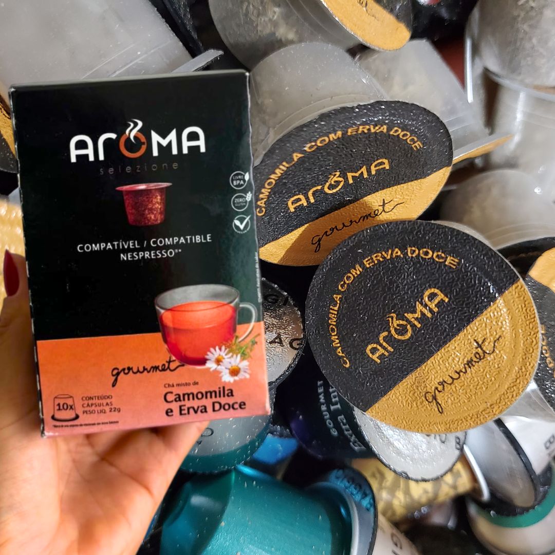 Aroma Selezione Cápsulas De Chá Camomila Com Erva Doce Compatível Com Nespresso Contém 10 Cápsulas na Amazon