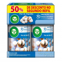 Aromatizador De Ambiente Bom Ar Automático Aerossol Freshmatic Refil Na 2ª Unidade Flor De Algodão na Amazon