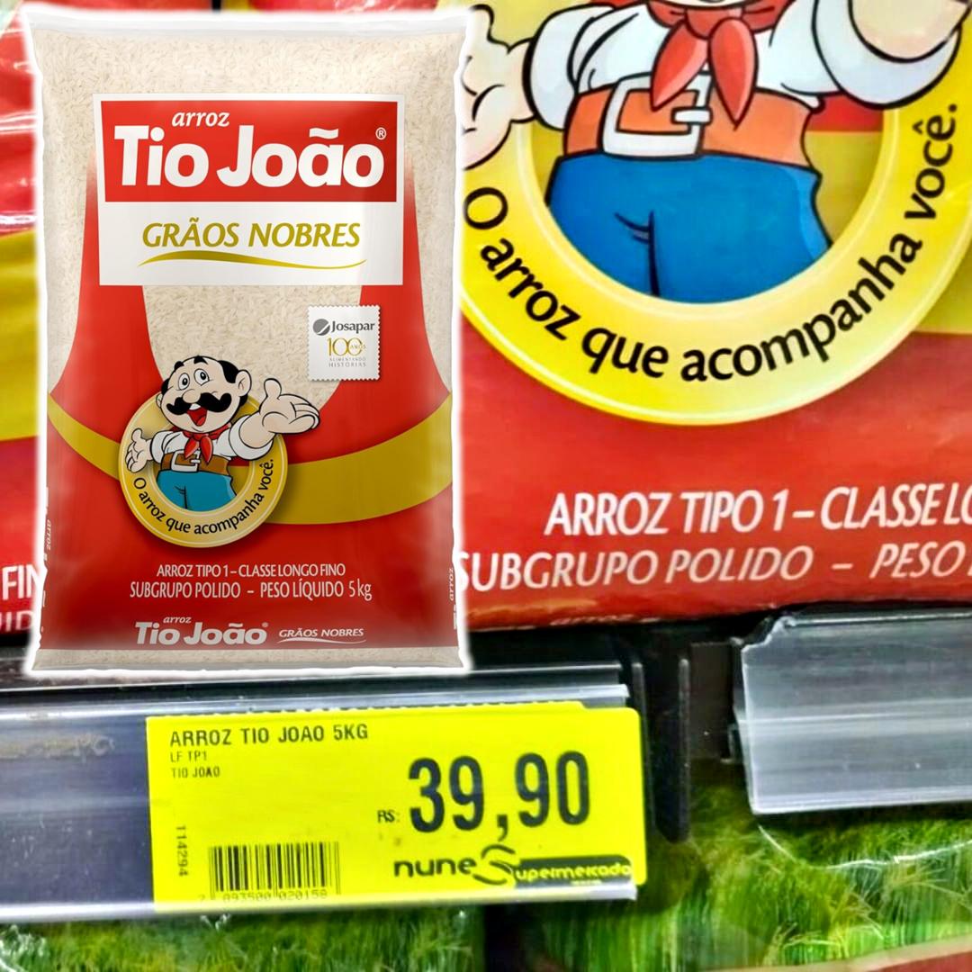 Arroz Branco Tio João 5 Kg na Amazon