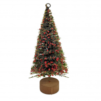 Árvore Base De Madeira Verde Com Berries 22Cm na Amazon